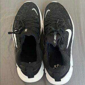 Nike Black and White Running Shoes